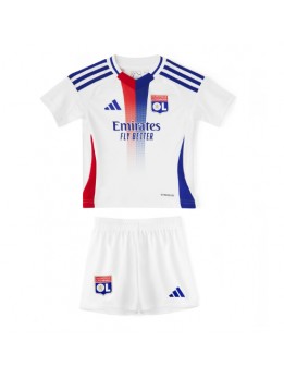 Olympique Lyonnais Heimtrikotsatz für Kinder 2024-25 Kurzarm (+ Kurze Hosen)